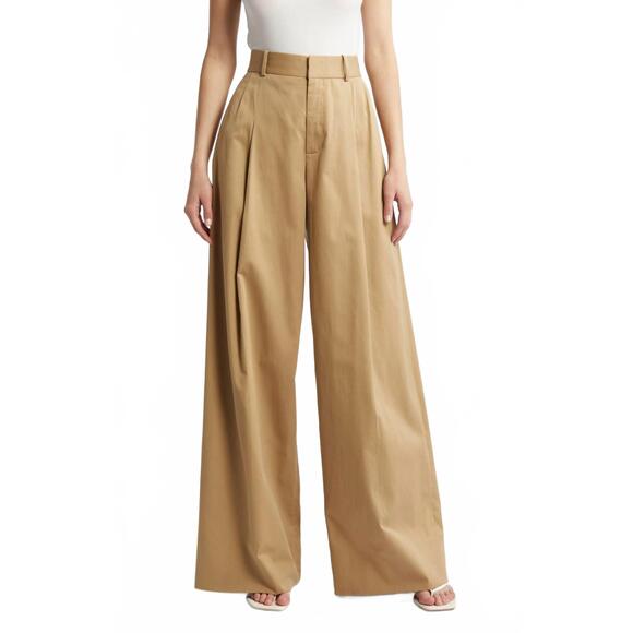 FRAME Pants - NEW FRAME pleated wide leg pant in camel